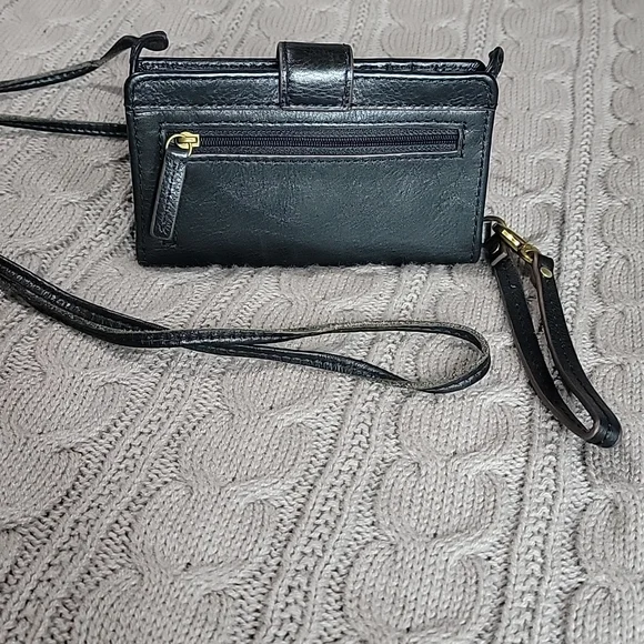 Black Fossil Wristlet/Crossbody - Picture 9 of 14